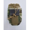 FRTKK Tactical Radio Walkie Talkie Pouch Multicam American Flag Patch