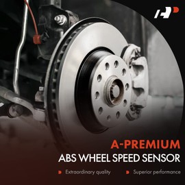 A-Premium Sensor de velocidad de rueda delantera izquierda ABS – Compatible con modelos Ford – E-150, E-250, E-150/350 Econoline, E-350 Club Wagon, E-350/450 Super Duty – lado del conductor delantero,