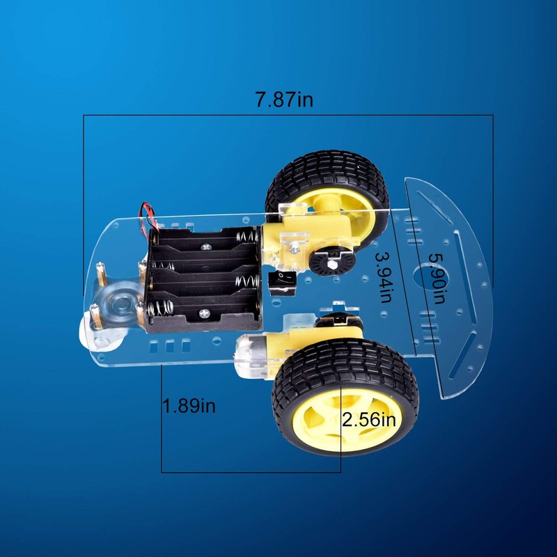 Emo Smart Robot Car Chassis Kit with Motors, Speed Encoder
