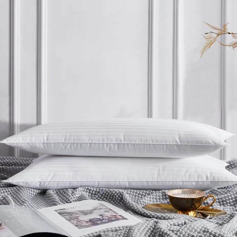 Thin Flat Soft Low Pillows King Size Set of 2,