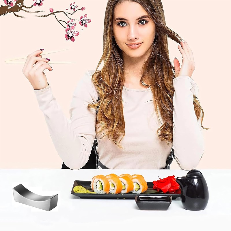 BaraRose Chopsticks Rest, Stainless Steel, Stylish, Scandinavian Cutlery, Chopsticks Rest
