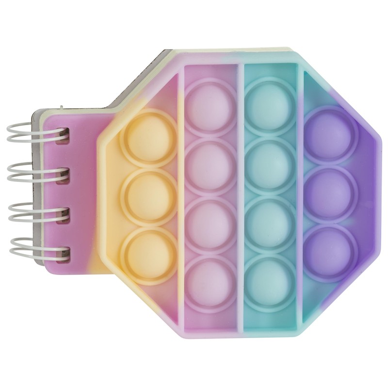 Merangue Pop It Fidget Notebook, Miniature 3-Inch, 50 Blank Sheets,