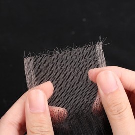 2x6 Skinlike Real HD Lace Closure Body Wave 100% Human Hair 0.095mm Ultra-thin Kim K HD Lace Closure Pre-plucked with Natural Hairline Small Single Knots Natural Black 16 Inch