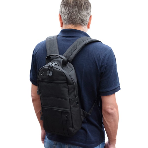 iGuerburn Backpack for Oxygen Bottle O2 Oxygen Tank Bag Carrier for Size 0.3 Litres 0.8 Litres 1 Litre M2, A / M4, ML6, B / M6, M7, C / M9 Cylinder, black