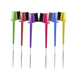 IWOWHERO 6PCS Double-Sided Eyebrow Brush and Brow Comb Set Portable Makeup Tool for Women Dual-Ended Eyebrow Applicator for Eyelash Extension and Hair Dyeing