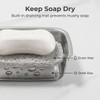 Vonpri Stainless Steel Travel Soap Case, Airtight Snap Lock Lid