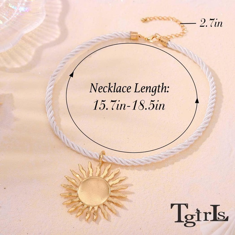 Tgirls Boho Gold Necklace for Women Big Starfish Pendant Necklaces