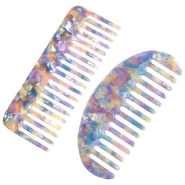 2 Piece Combs, Wide Tooth Comb, Anti-Static Comb, Portable Comb, Durable Comb, Hairstyling Tools
