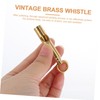 KOMBIUDA 2Pcs Retro Brass Whistle Pendant Survival Whistle for Outdoor