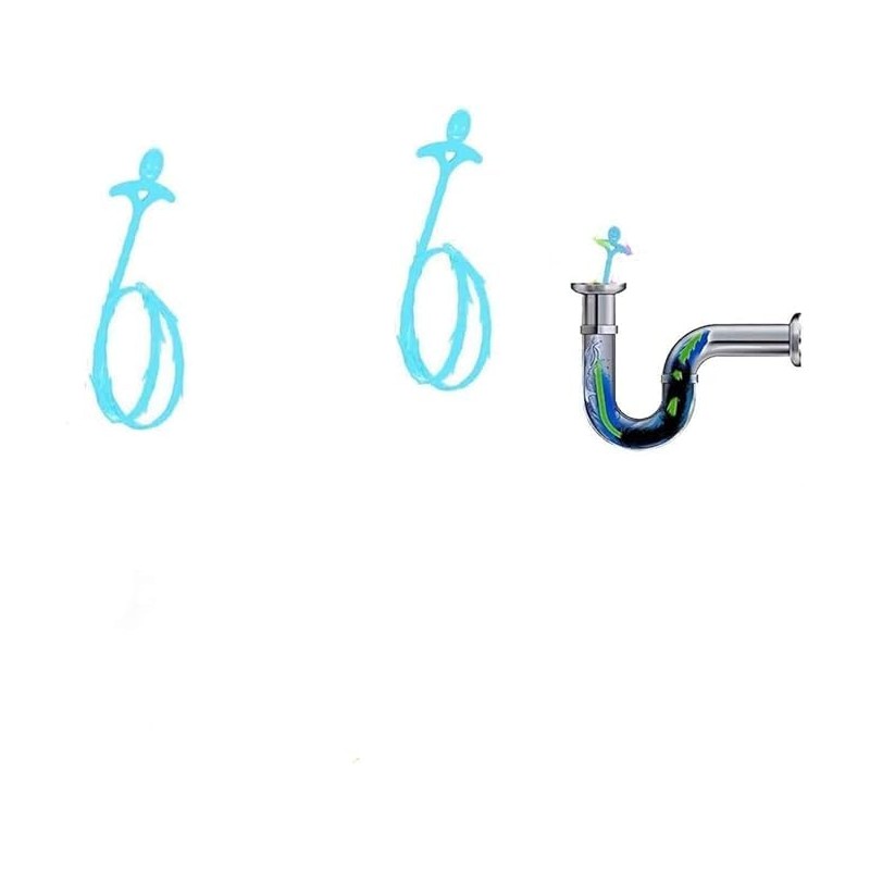 2 Pack 25 Inch Drain Snake,Hair Clog Remover Sink Unblocker