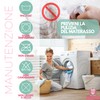 Traversa Impermeabile Lavabile Bambù 80x100 cm Lettino Culla Coprimaterasso