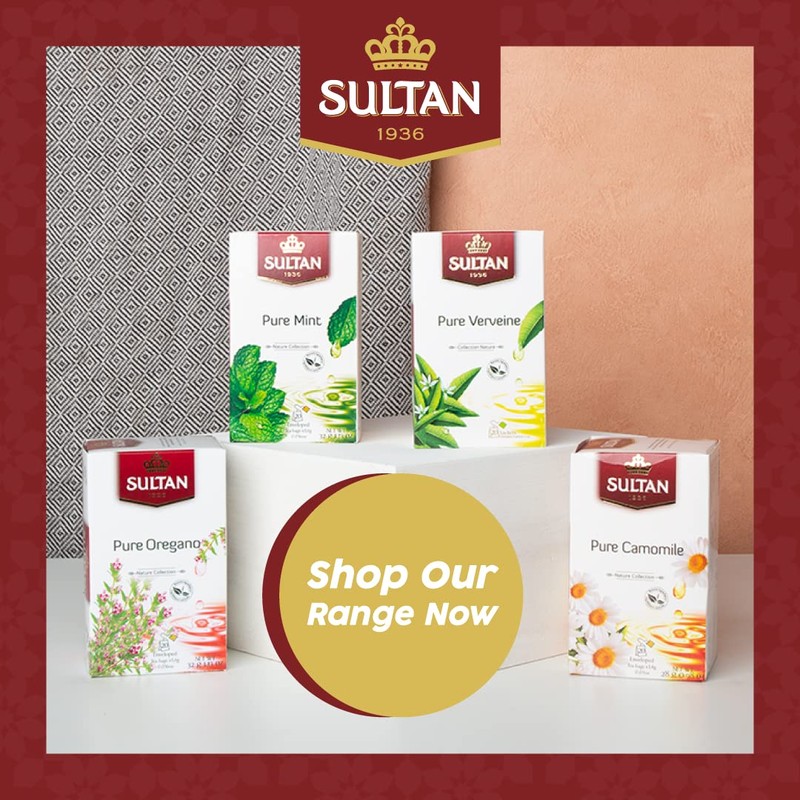 SULTAN TEA Pure Camomile, Herbal Moroccan Green Teas (Single Pack