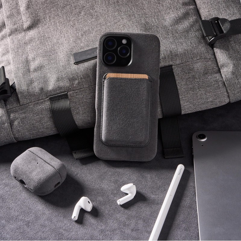 ALTRAALMA Alcantara Suede Case for AirPods Pro 3, Handmade Full-Wrap