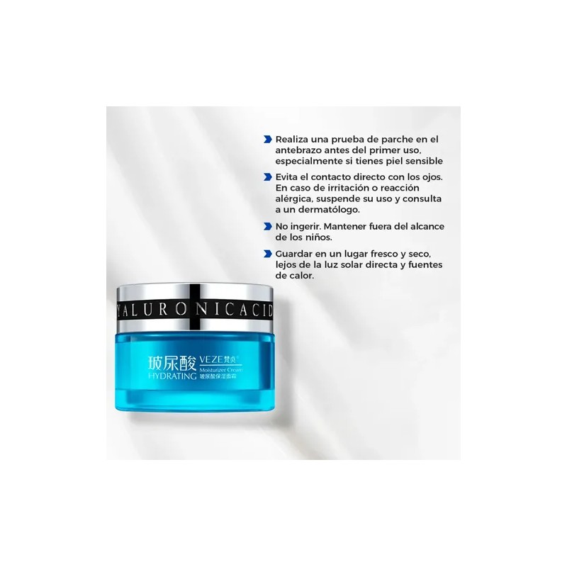 Crema De Acido Hialurónico Antiarrugas Veze - Piel Mixta