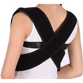 MEDIZED Posture Corrector Clavicle Support Brace Black Style 1 Superior Support