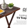 PJ Wood 2-Pack Folding TV Tray & Table, Multifunctional Foldable