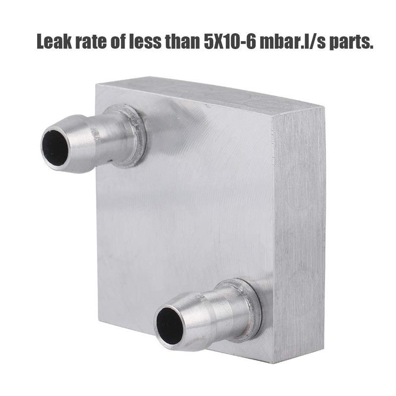 Water Cooling Copper Block, ASHATA 40x40mm Aluminum Alloy Water-Cooled Heat