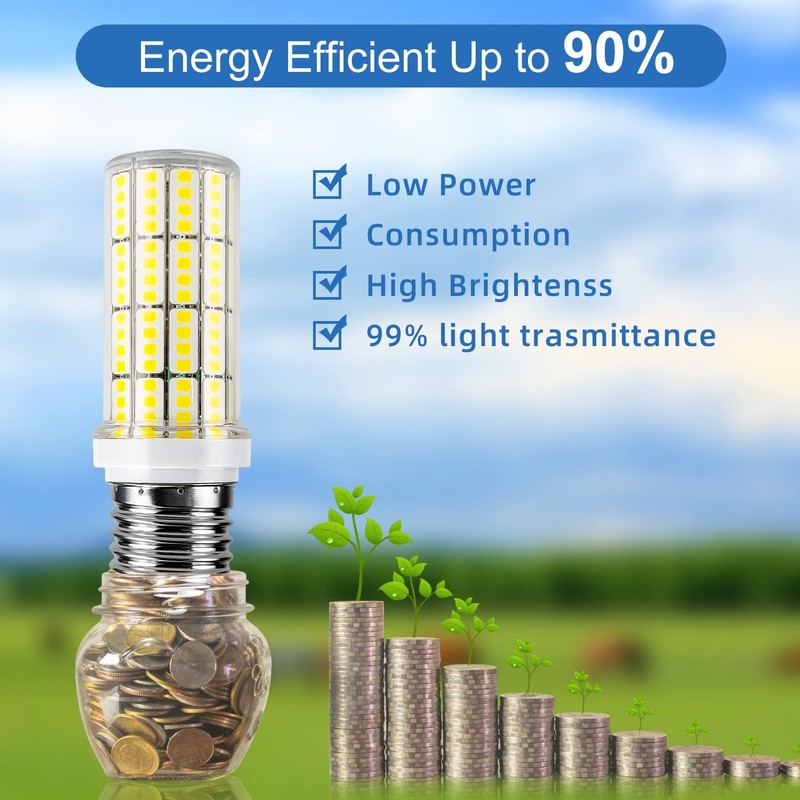 RIUVAO LED Corn Light Bulb 200w Equivalent 2500 Lumen 5000K
