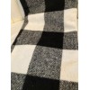 hobby lobby christmas stocking plaid white black and grey 17.5