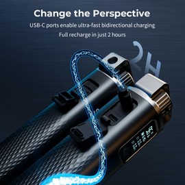 SMALLRIG 99Wh/6800mAh Battery Grip, with PD100W Fast Charging, D-TAP, 2 USB-C Ports, Power Handle for Sony FX3/FX30/ZV-E10 Cameras, Battery Handle for GoPro Hero 13/12/11/10/9, for Lights, Vlogging