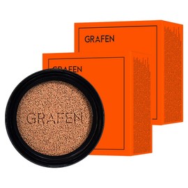 Graphen Men's Handsome Cover Cushion Refill 14g, No. 3, 2 pcs / 그라펜 남성용 핸섬 커버 쿠션 리필 14g, 3호, 2개