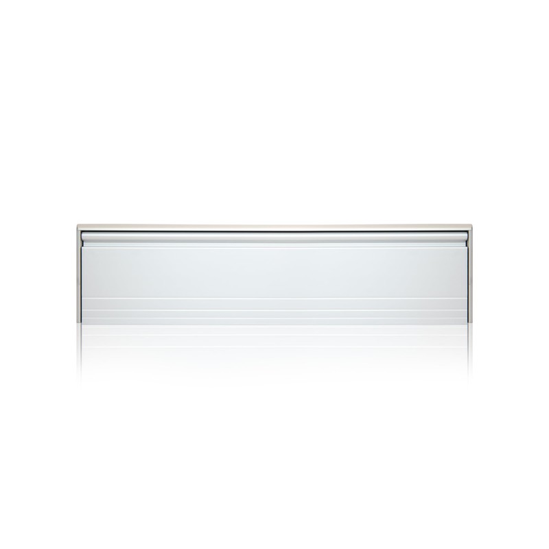 Xfort MailPlate Pro 12" Letterplate Matt Chrome, Premium Draught Proof