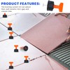 Reusable 1/16" Tile Leveling System Kit (300pcs) w/ 1500 1/8"