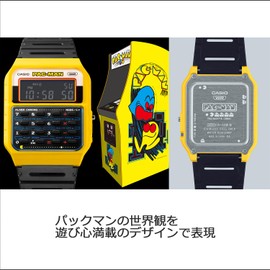 Casio Classic CA-53WPC-1BJR Men's Watch, PAC-MAN Collaboration Model, Yellow, yellow