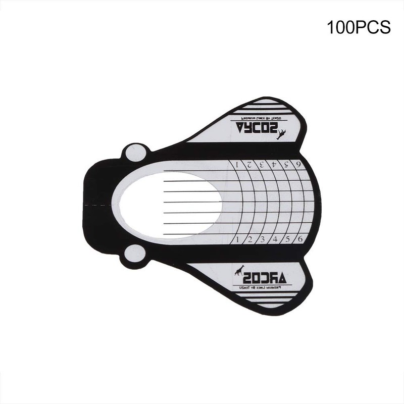 100pcs Nail Art Tips Extension, Nail Art Transfer Sticker Form
