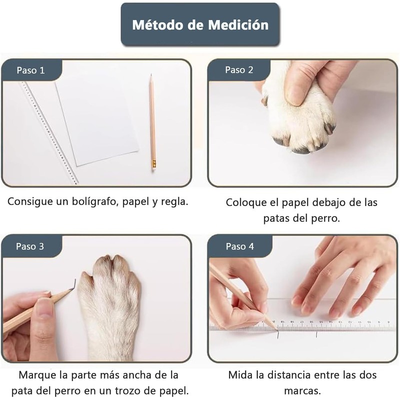 Calcetines Antideslizantes para Perros, Zapatos para Perros, Talla M