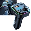 FM Transmitter Dual USB 1 Type C Multi Protection RGB
