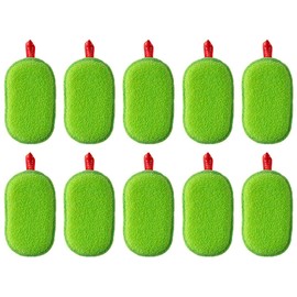 Marna Sponge K005 This Can Be Used Dishwashing Sponge, Green, Set of 10