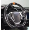 23766 C8 Corvette AMPLIFY ORANGE STEERING WHEEL VINYL STRIPE (2