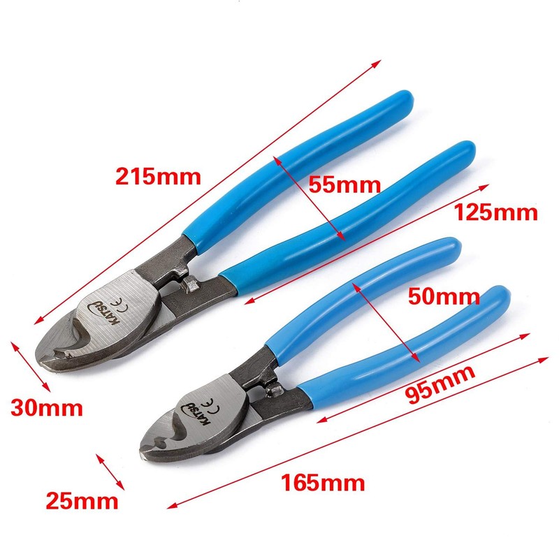 KATSU Cable Cutter Wire Stripper 150mm (6") + 210mm (8"),
