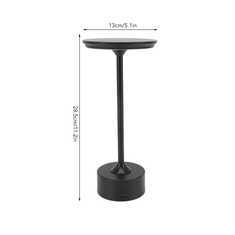 Cordless Table Lamp Rechargeable 2000mAh 3 Levels Brightness Portable USB