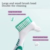 4-Piece Denture Brush Set - Portable Denture Brush with Moderate