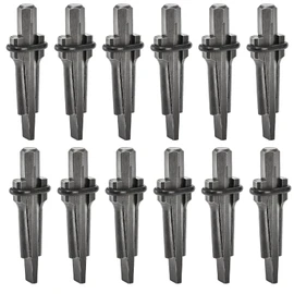 Coloch 12 Pack Wedge and Feather Shims, 5/8 Inches Heavy Duty Rock Splitting Wedges Stone Splitter Hand Tools for Rock, Stone, Concrete, Marble, Granite