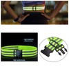 SquEqu 2 Pack Reflective Sash Elastic Stretchy Reflective Bands High