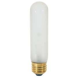 Satco S3700 120V Medium Base 25-Watt T10 Light Bulb, Clear