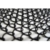 Fireplace Replacement Black Hanging Mesh Curtain Screens Two (2) Panels