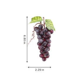 caiyjhao 2PCS Purple Simulation Grapes, Fake Fruit Grapes Artificial Grapes Decorate The Kitchen Fruit Home Kitchen Decoration Thanksgiving Christmas Decoration Fruit Basket Decoration (36 Grains)