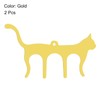 QUARKZMAN 2 Pieces Cute Cat Shaped Metal Music Note Clip