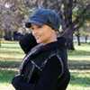 Hats Scarves & More Newsboy - Gorra para Mujer, Marino,