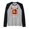 Jack Russell Terrier Fluffy Christmas Dog Santa Claus Elf Raglan