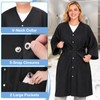 Salon Client Gown Capes, Hair Stylist Smock with 2 Pockets,