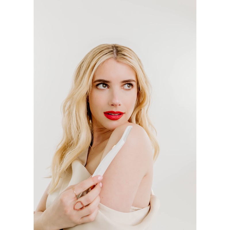 Finishing Touch Flawless Dermaplane Glo Lighted Facial Exfoliator, White