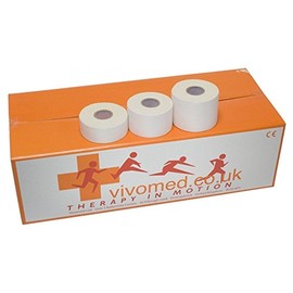 Vivomed Vivo S Tape Zinc Oxide Sports Tape, Easy Tearing, White 5cm x 10m