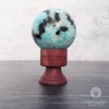 NEW Round Wood Crystal Ball Stand 2" Display for Spheres
