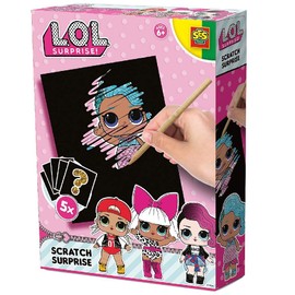ES SES creative 14194 L.O.L L.O.L. Surprise Scratching Pictures - Assorted Colours