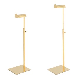MCKECHSION Handbag Display Stand - 2 Pack Stainless Steel Purse Display Stand Hanging Hook Stands Adjustable Height Table Ornament Display Stand for Home Store Boutique Counter